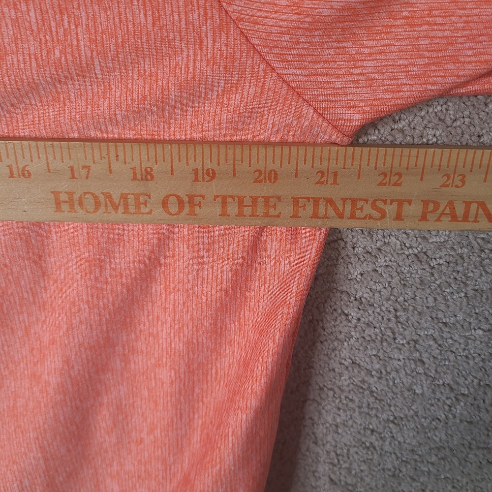 Desales‎ Colts Pullover Mens M Orange 1/4 Zip Antigua HS Soccer Shirt Stretch - Picture 9 of 11